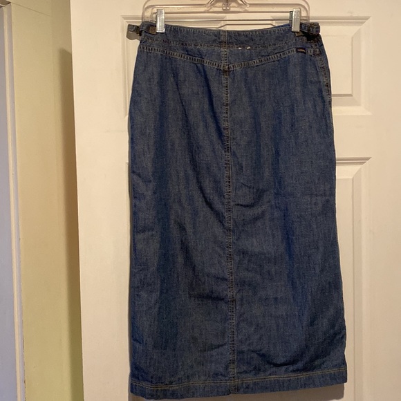 Vintage Laurens Jean Co Ralph Lauren Denim/Jean maxi skirt size 8 button down - Picture 5 of 10